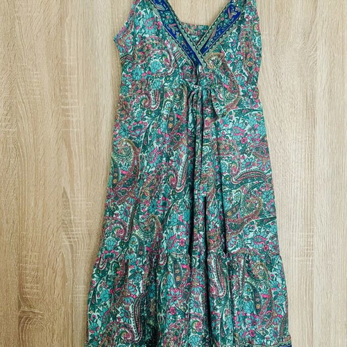 Boho midi dress new, multicolor