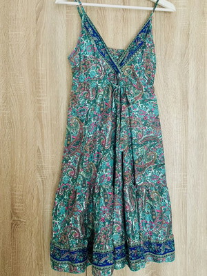 Boho midi dress new, multicolor