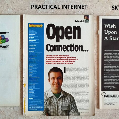 Foreign science and technology magazines used, pack of 28, 1995-1997, no cover