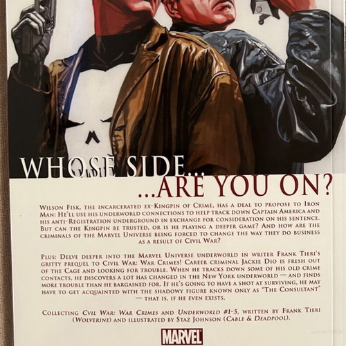 Civil War War Crimes Marvel comic book like new, in English