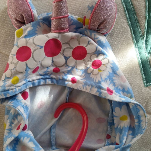 Onesie pajama like new, cotton, multicolor size 10-12