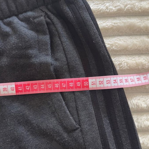 Adidas men's fleece tracksuit used, gray, size Large