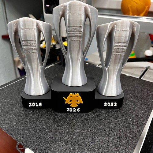 3D Printed AEK Decorative Trophy New, Last 3 Championships 2018-2026