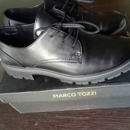 Oxfords women's Marco Tozzi size 39 like new, black