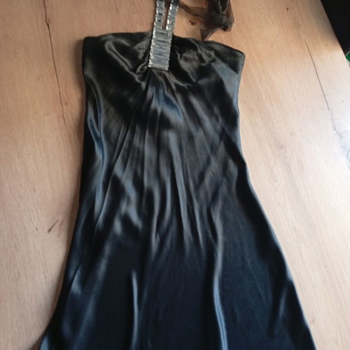 BSB satin black dress size L like new