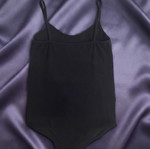 Black bodysuit, elastic, ideal for dance or fitness