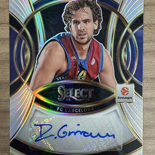 2025-26 Panini Select Euroleague Basketball Roger Grimau Autograph card like new