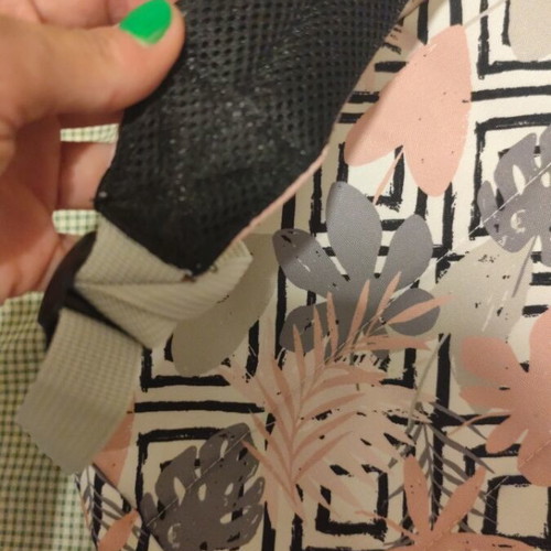 Sentio backpack like new, large size, gray and pink