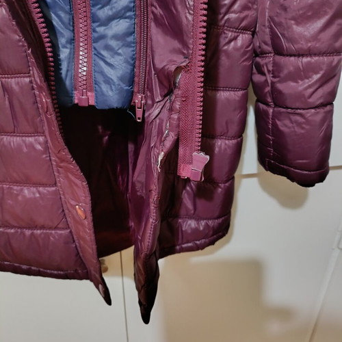 American Stars women's jacket large purple used with minor zipper defect