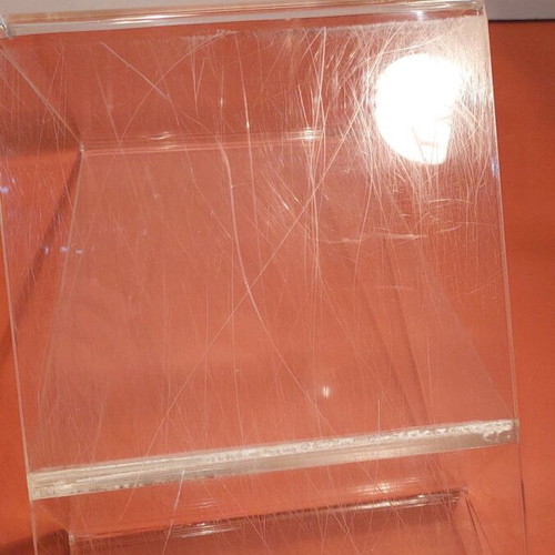 Plexiglass product display stand like new