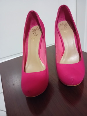 Bershka pink high heels size 39, 12 cm heel