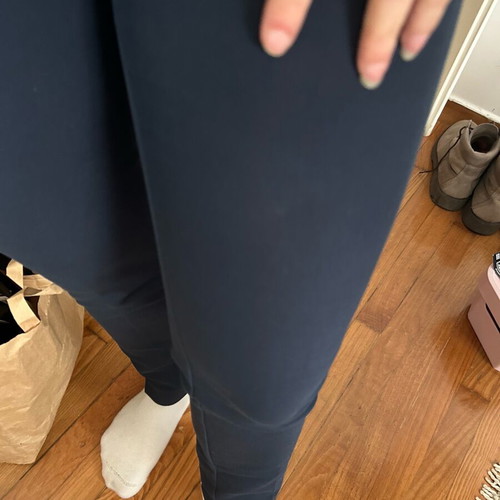 Star Body H office pants used low-rise blue XS