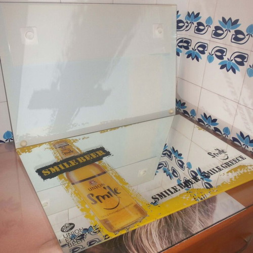 Smile Beer promotional mirror, Union Smile, 37x45 cm