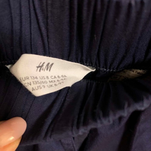 H&M summer trousers with embroidery, size 134, new