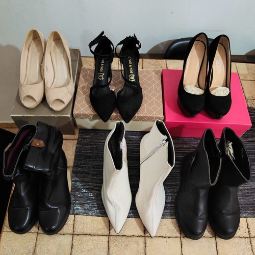 Voi & Noi heels and ankle boots used, pack of 6 pairs