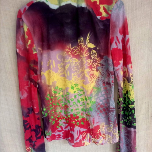Creola 90s y2k blouse colorful, like new, size 42