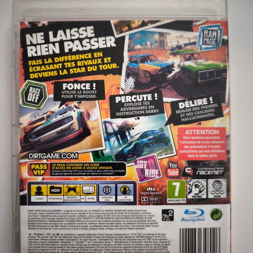 Colin McRae DiRT Showdown PS3 game like new