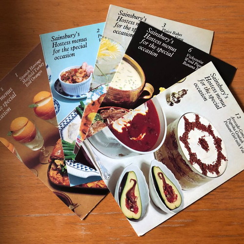 90s Recipe Cards and Leaflets used, English