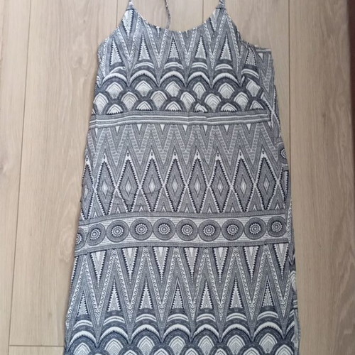 H&M dress size S 36 like new, black and beige