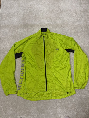 Helly Hansen Windfoil neon green lightweight men's jacket XL