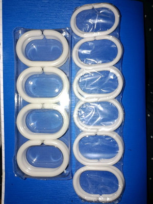 Shower curtain rings new, pack of 24 pieces