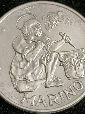 San Marino L.500 1975 coin new, silver 0.835