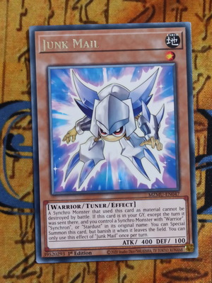 Junk Mail Effect Monster κάρτα Yu-Gi-Oh! σαν καινούργιο
