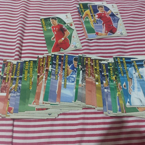 Panini Russia 2018 cards used, 68 singles and 5 duplicates