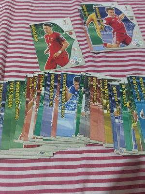Panini Russia 2018 cards used, 68 singles and 5 duplicates