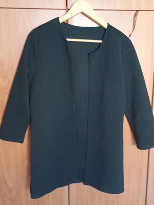 Women's cardigan without buttons 3/4 sleeve quilted like new