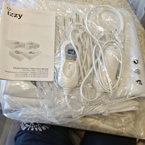 Izzy Sleepy IZ-9009 Double Electric Blanket like new, washable, 140x160cm