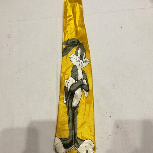 Bugs Bunny silk tie Italy, hand made