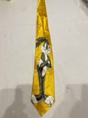 Bugs Bunny silk tie Italy, hand made