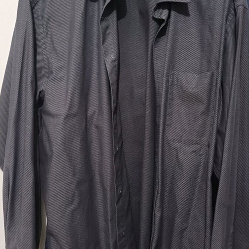Suit new large Italian shiny anthracite with gift shirt