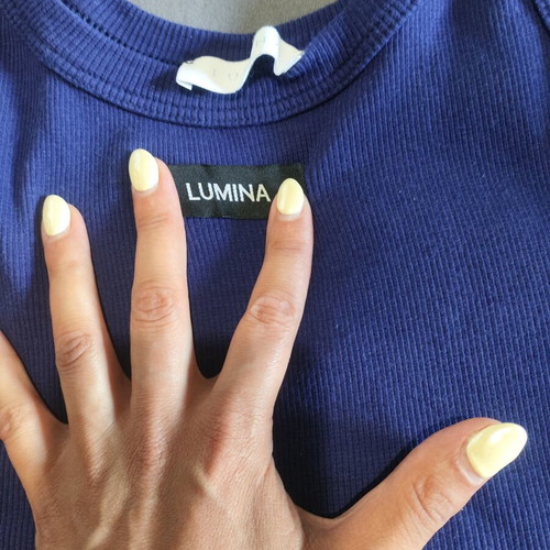 Lumina top M/L blue, new