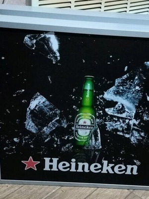 Heineken Illuminated Double-Sided Sign New, Logo Changeable