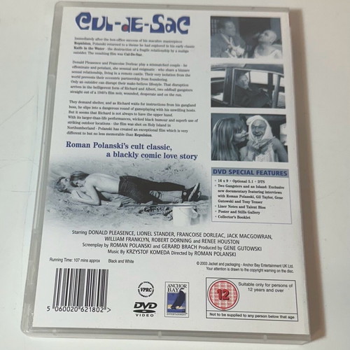 Cul-de-Sac DVD like new, collectible edition Roman Polanski