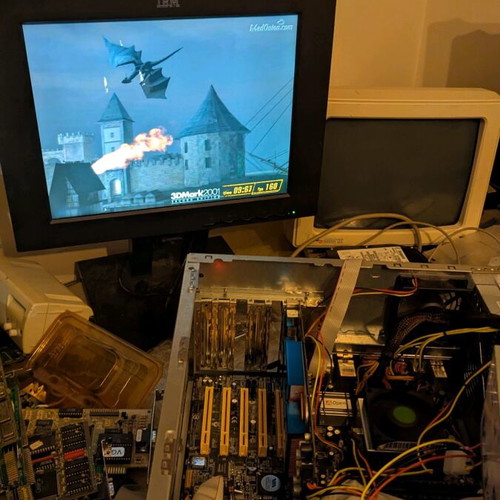 Albatron GeForce 6800 128MB AGP used functional card