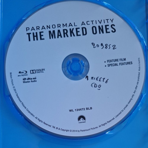 Paranormal Activity The Marked Ones Blu-ray, horror thriller with subtitles