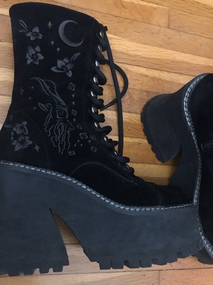 Killstar boots new, black and grey, size 37.5