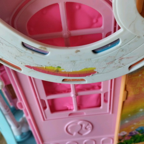 Barbie Princess Dreamtopia castle used with missing parts