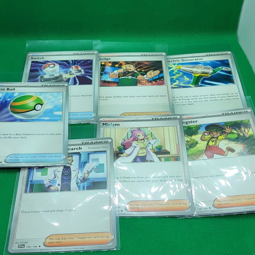 Trainers πακέτο 7 καρτών Pokemon Scarlet & Violet σε άριστη κατάσταση