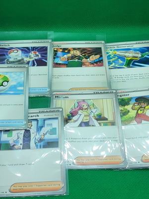 Trainers πακέτο 7 καρτών Pokemon Scarlet & Violet σε άριστη κατάσταση