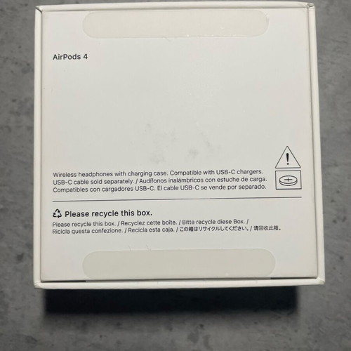 Apple AirPods 4 Box like new, no ANC