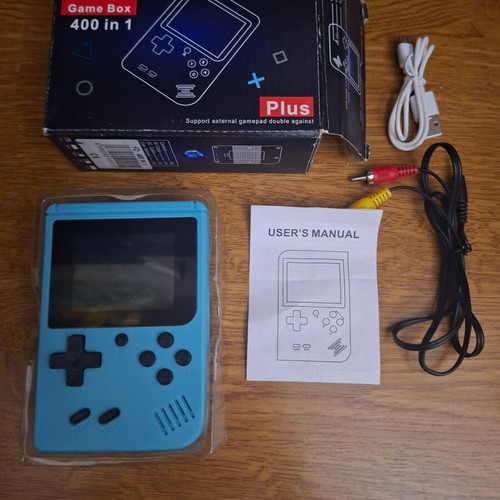 Sup Game Box 400 in 1 Plus portable retro console blue like new