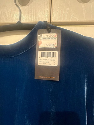 Velvet dress Scotch & Soda like new, blue, size S