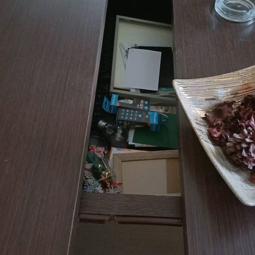 Wege coffee table used with storage opening
