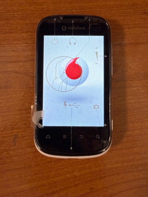 Alcatel V860 Vodafone Smart II σαν καινούργιο, άσπρο, με κάρτα μνήμης