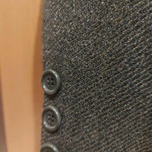 De Fursac men's jacket used, olive color, size 54, 100% wool