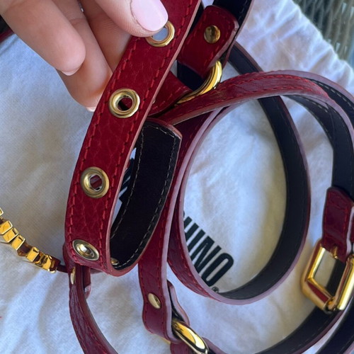 Moschino red belt like new